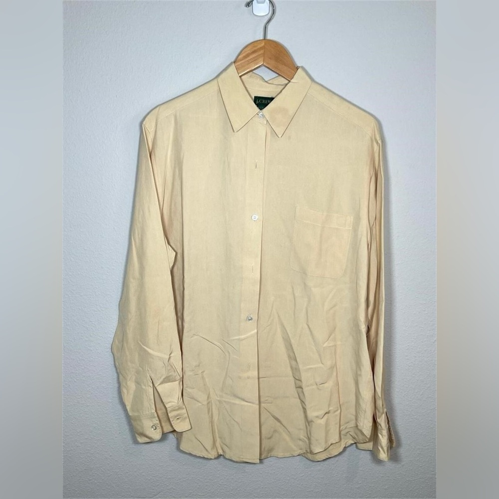 J. Crew 100% Silk Dress Shirt